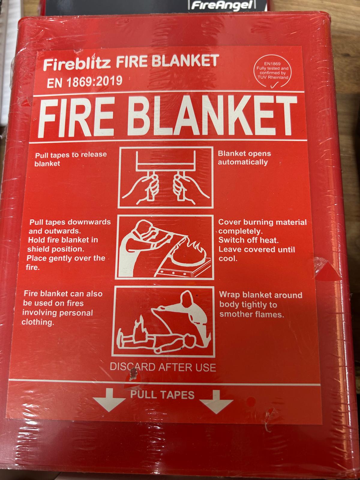Fire Blitz Fire Blanket With Rigid Case 1m x 1m