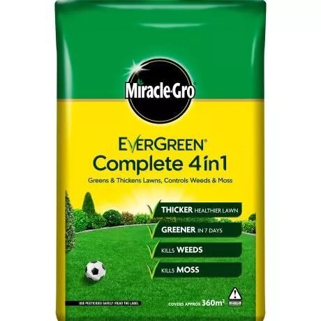 Miracle-Gro Evergreen Complete 4 in 1 Lawn Weed & Feed