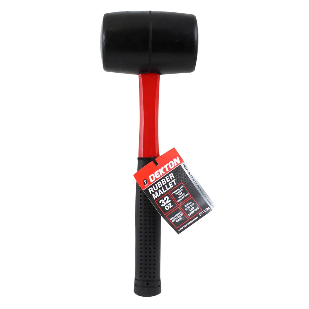 Dekton Rubber Mallet Fibreglass Shaft 32oz (900g) (DT10224)