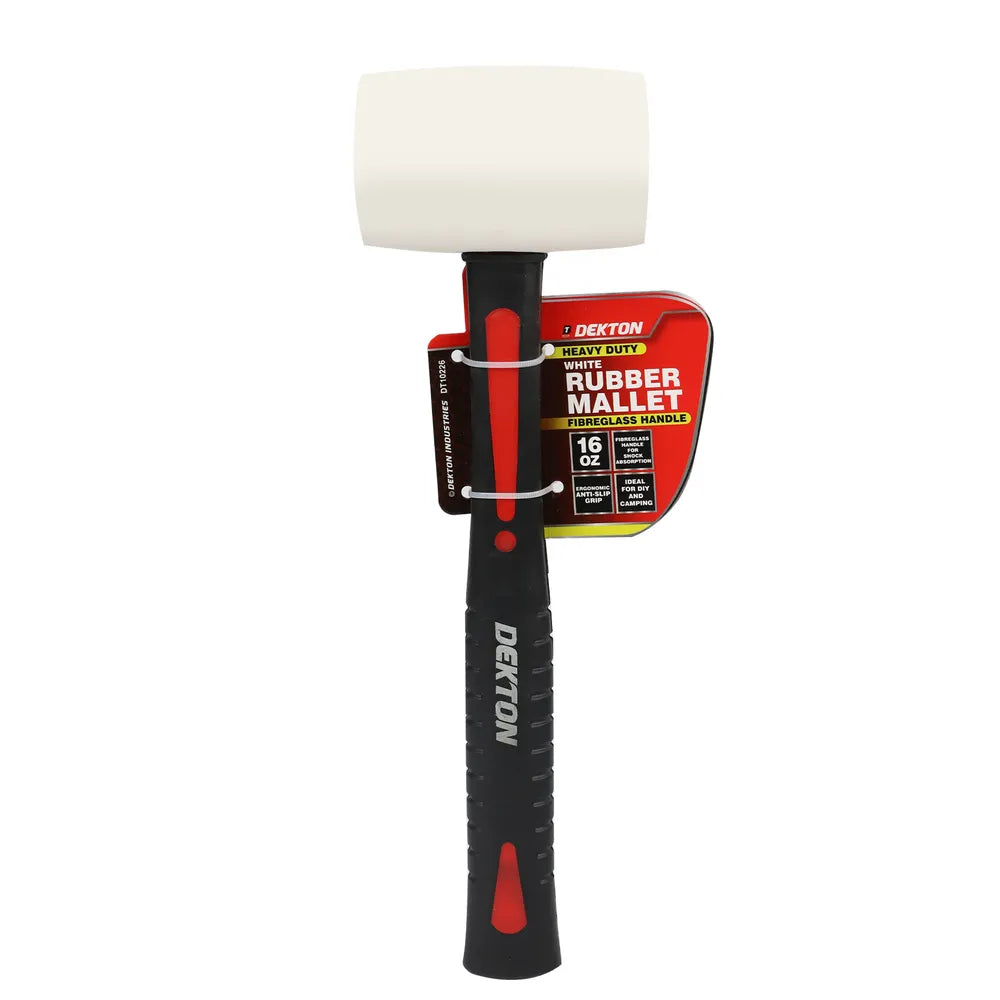 Dekton White Rubber Mallet 16oz (450g) (DT10226)