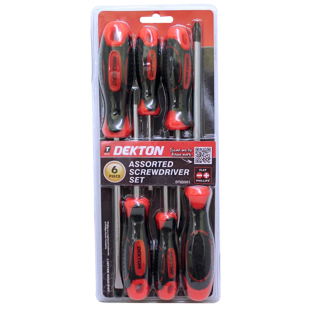 Dekton 6 Piece Screwdriver Set (DT65501)