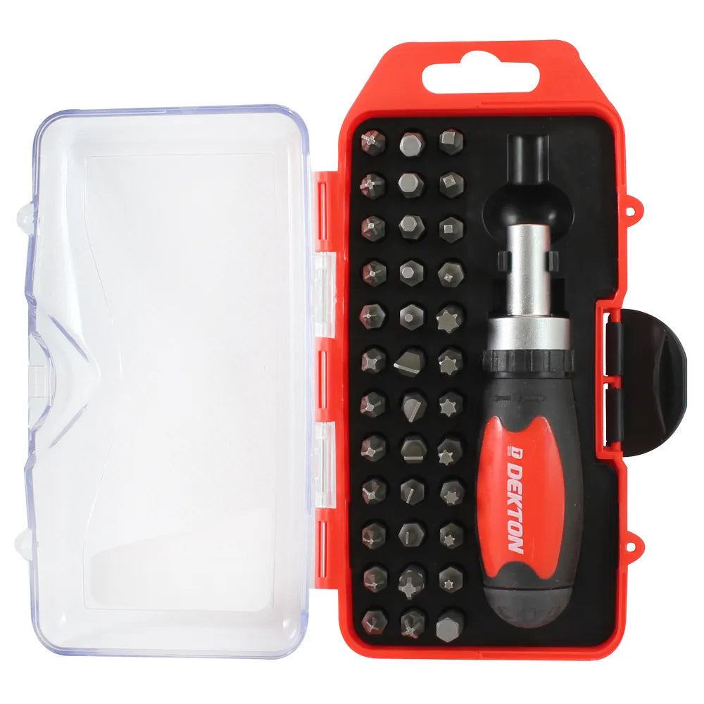 Dekton 37 PCE Ratchet Screwdriver and Bit Set (DT65234)