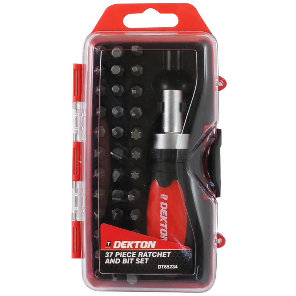 Dekton 37 PCE Ratchet Screwdriver and Bit Set (DT65234)