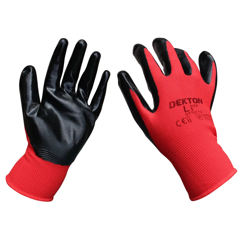 Dekton Nitrile Grip Gloves Size 9 Large (DT70772)
