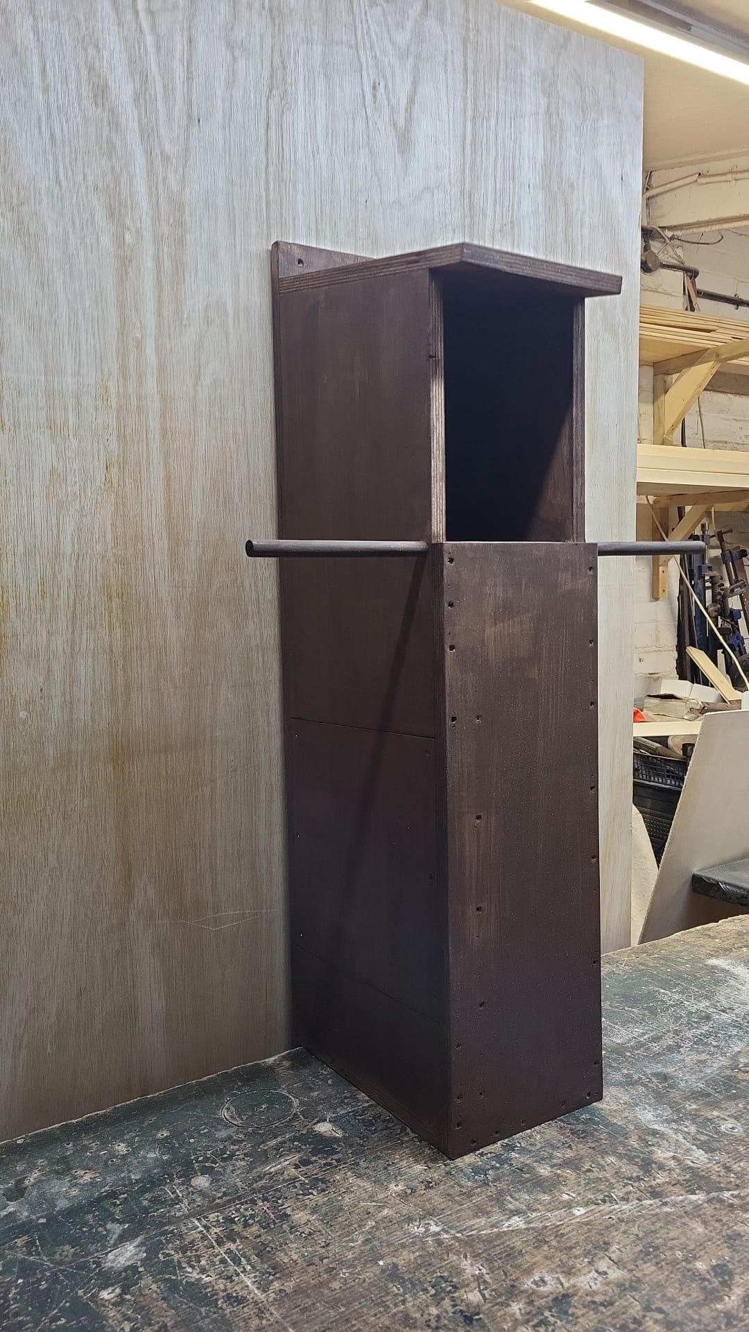 Handmade Wooden Tawny Owl Upright Nesting Box