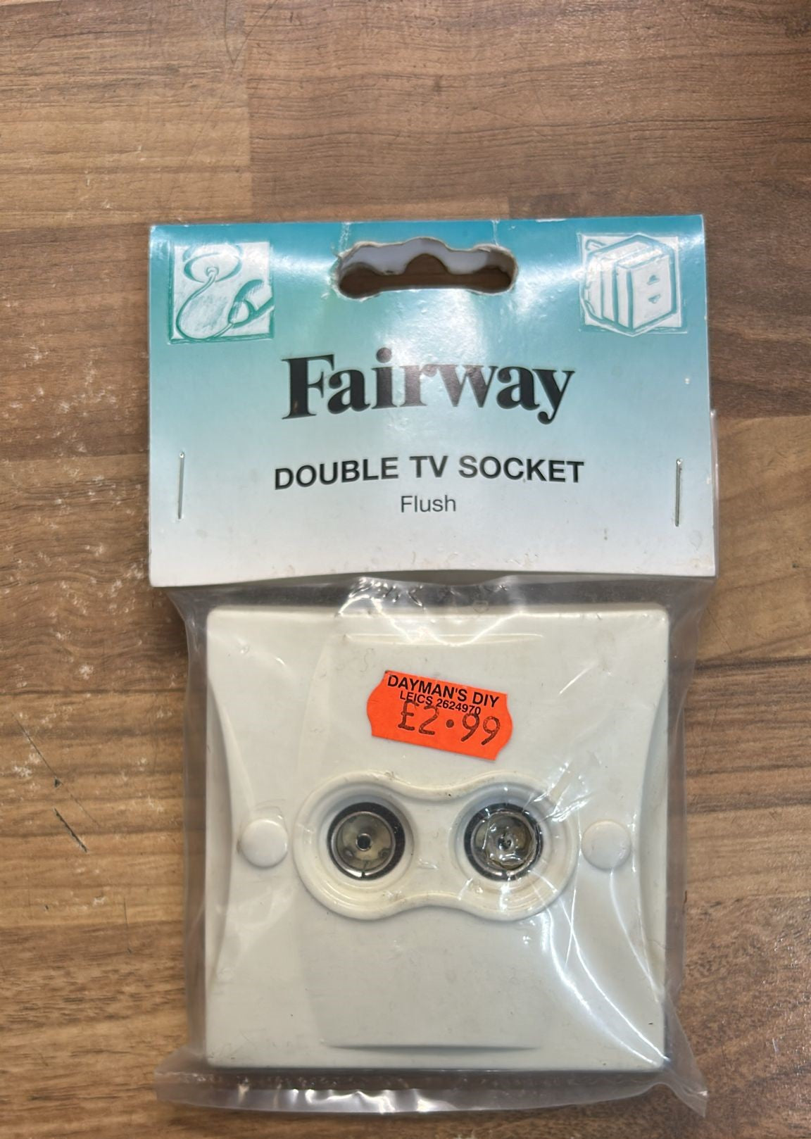 Fairway Double TV Socket (TV2FP)