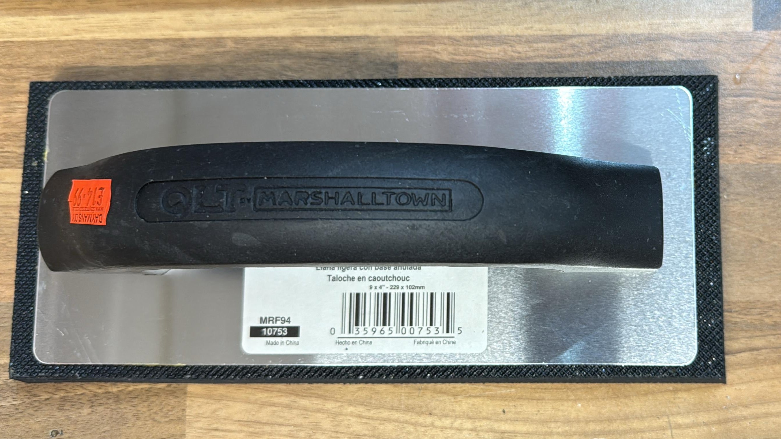 Marshalltown Dense Rubber Float 229 x 102mm (9in x 4in) MRF94