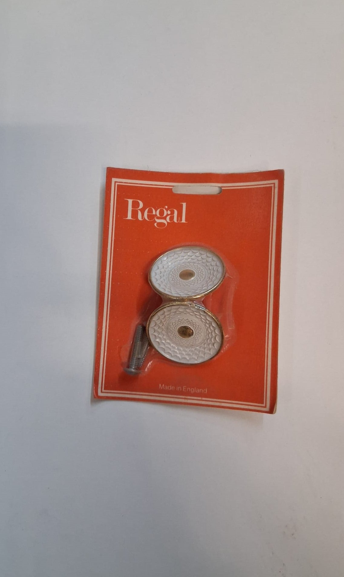 Regal Vintage Round Art Deco Knobs Brass Plated 45mm (M8086)