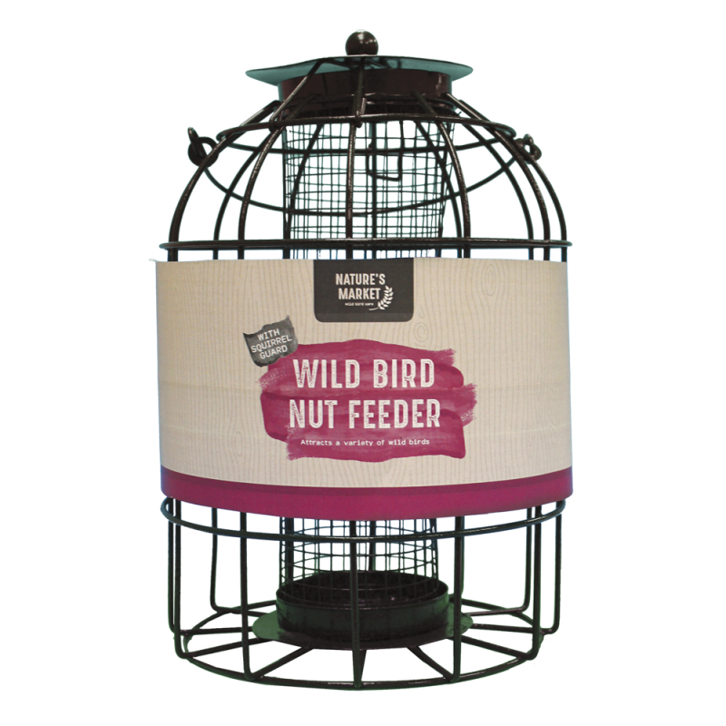 Nature's Market Bird Nut Feeder With Squirrel Guard (BF008N)