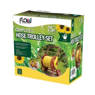 25m Complete Hose Trolley Set With Fittings (625HRSX)