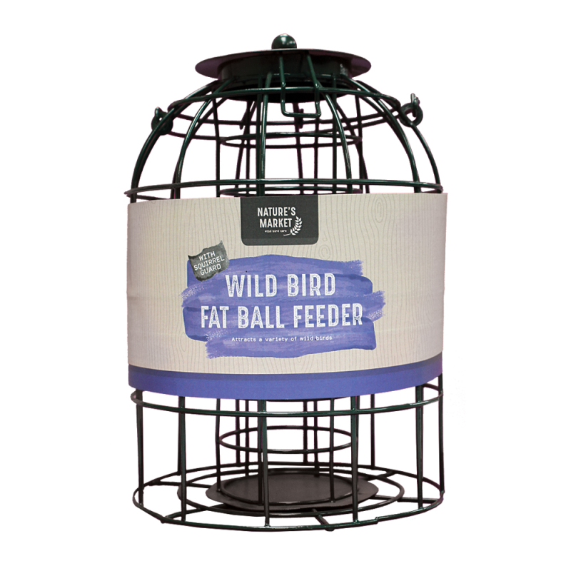 Nature's Market Suet Fat Ball Bird Feeder With Squirrel Guard (BF008FB)