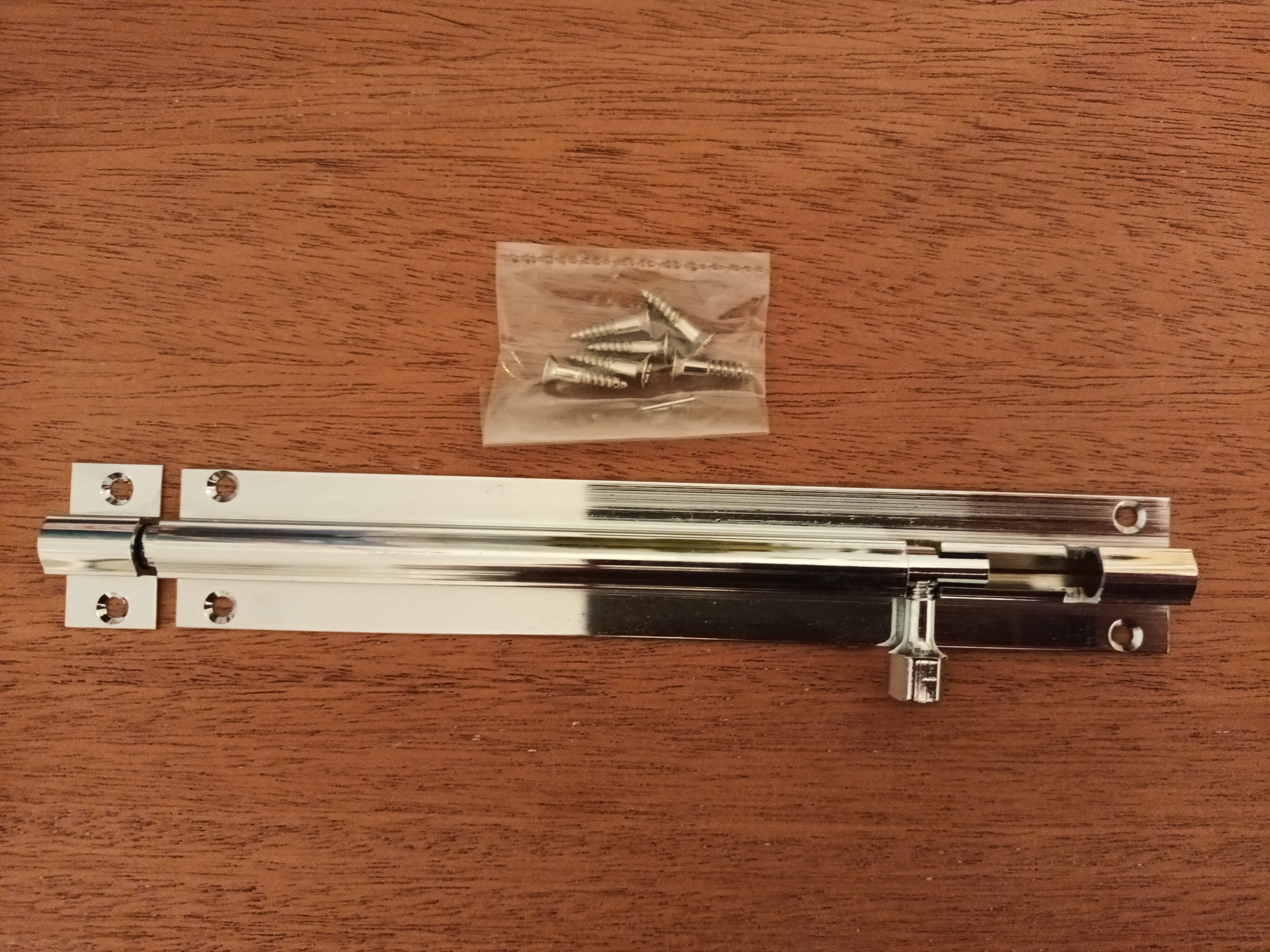 Eclipse Straight Barrel Bolt 152 x 25mm Polished Chrome