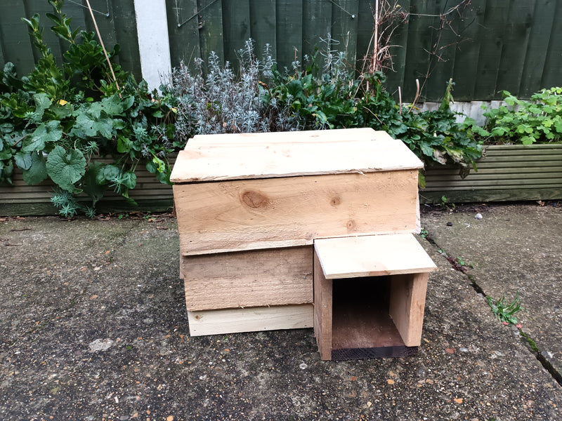Handmade Hedgehog House / Feeding Station / Box