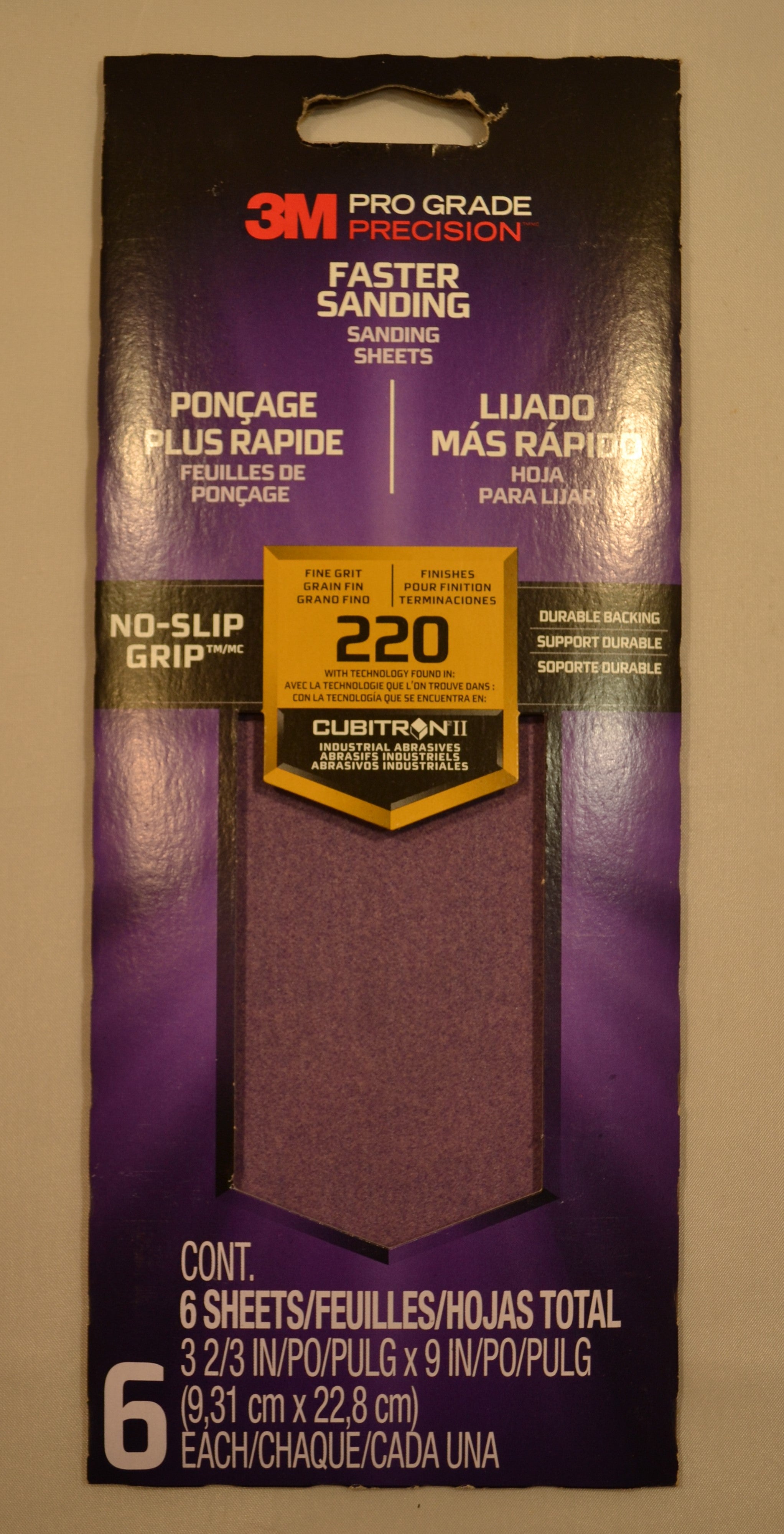 3M - Sanding Sheets X6 - 100 Grit, 120 Grit, 150 Grit, 220 Grit