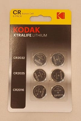 Kodak Xtralife Lithium CR Button Cell - 6 Pack