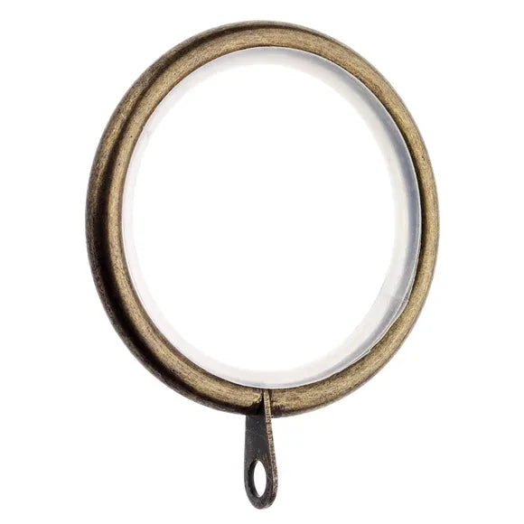 Antique Brass Curtain Rings 35mm Pack of 6