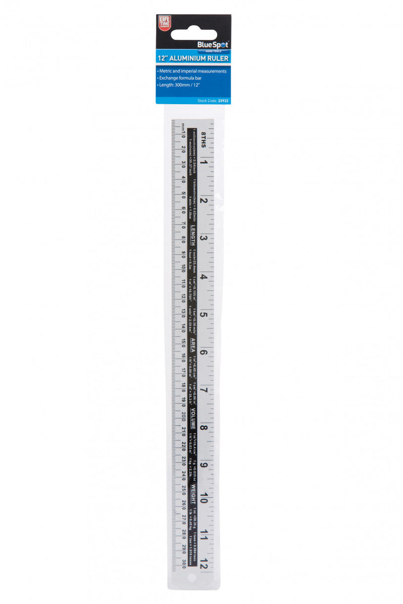 Aluminium Ruler - 12" (30cm) & 24" (60cm)