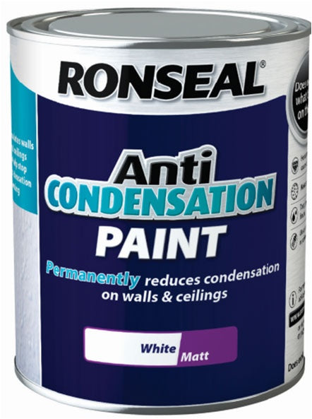 Ronseal Anti Condensation Paint - White Matt - 750ml