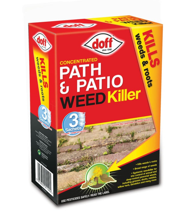 Doff Concentrated Path & Patio Weed Killer 3 Sachets