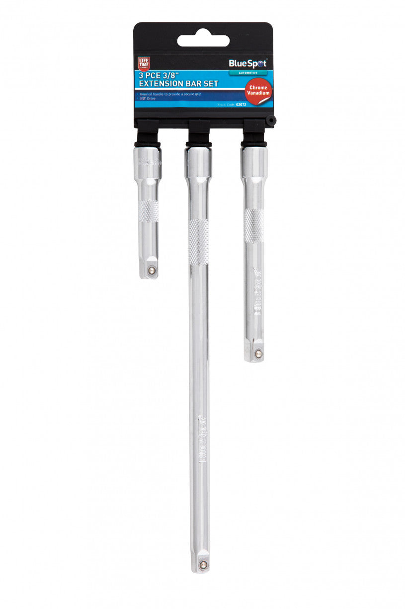 BlueSpot - 3PCE Extension Bar Set - 1/4", 3/8" & 1/2"