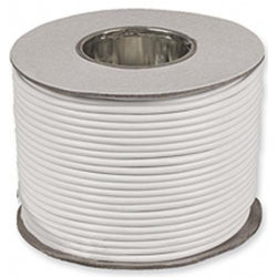 3 Core Round Insulated Flex White PVC Electrical Cable - .5 mm, .75 mm, 1mm & 1.5 mm