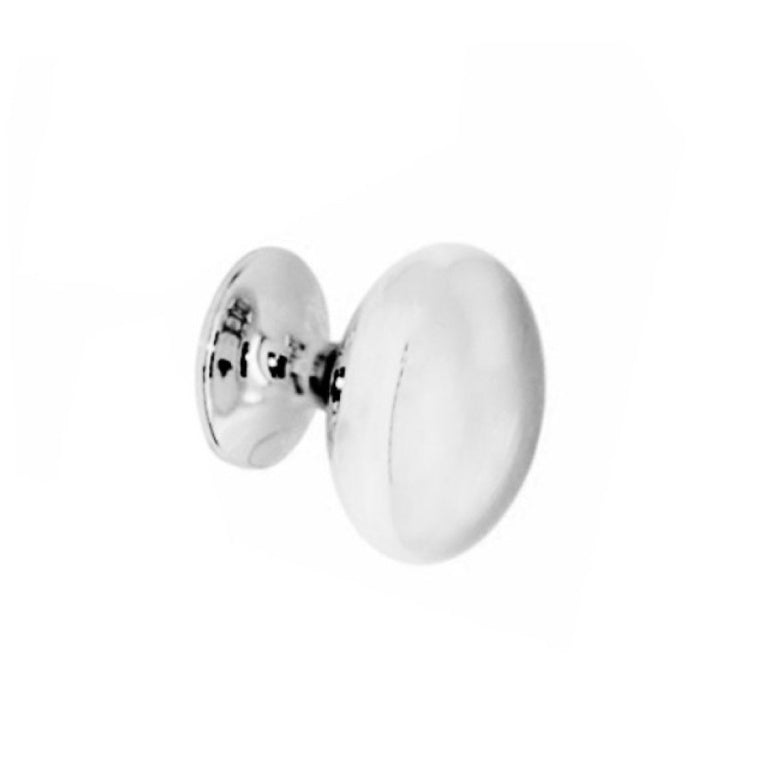 Securit 35mm Chrome Oval Knobs - 2 Pack (S3511)