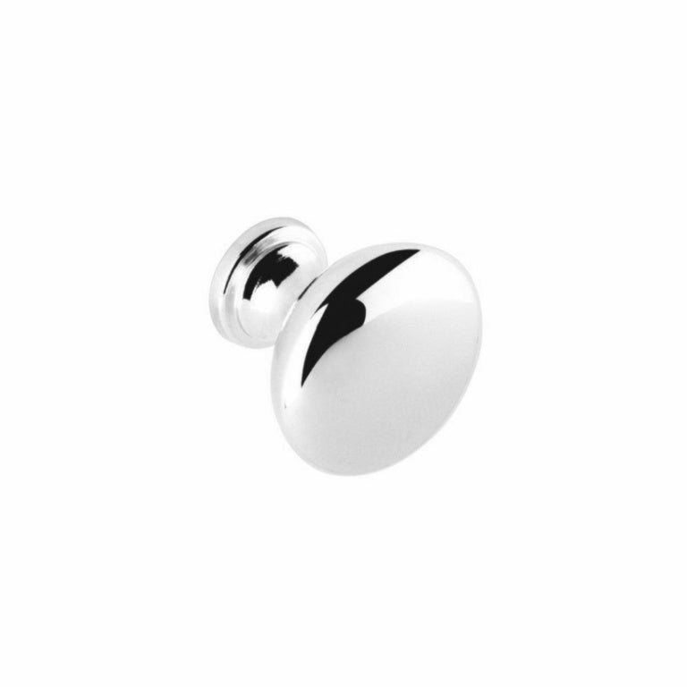 Securit Chrome Round 30mm (1 1/4") Knobs  - 2 pack
