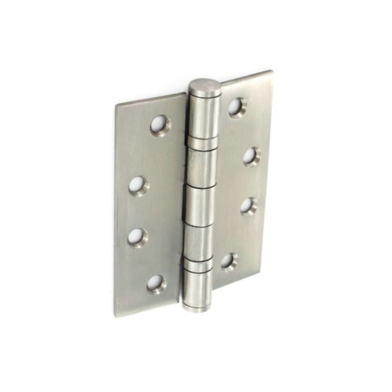 Pair of Twin Ball Bearing Hinges - Steel - Satin Chrome (340987)