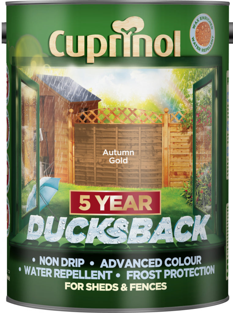 Cuprinol Ducksback 5L Autumn Gold