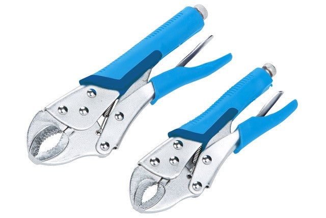 Locking Pliers - 2 Piece Set - sizes: 180 mm (7") & 250 mm (10")