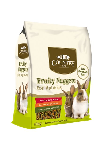 Country Value Rabbit Food Fruity Nuggets 10kg