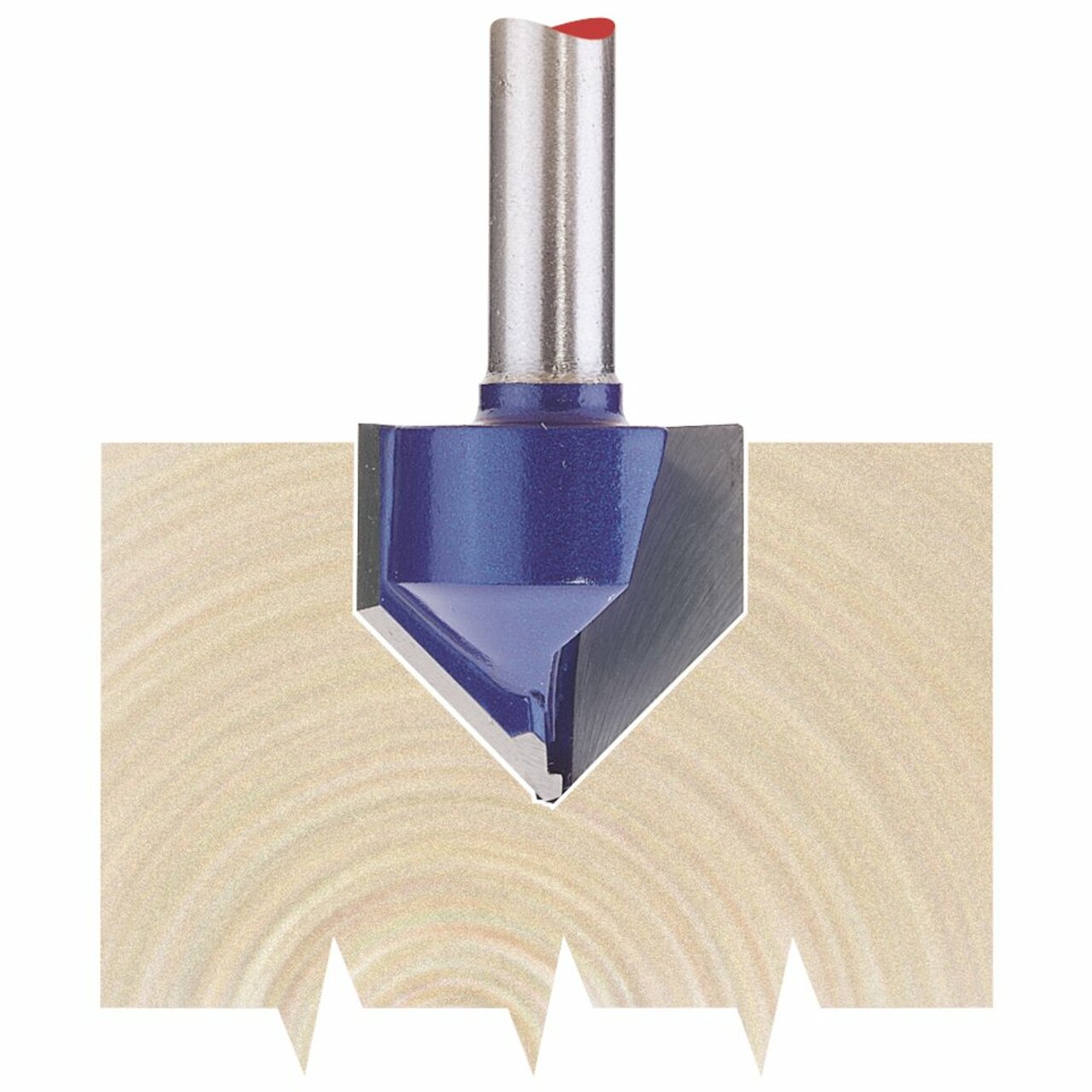 Draper Tools TCT Router Bit, 1/4" Groove 19mm x 90°