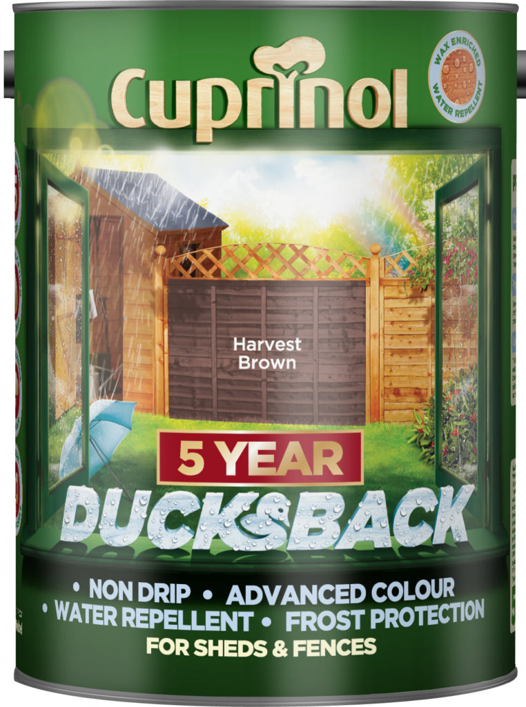 Cuprinol Ducksback 5L Harvest Brown