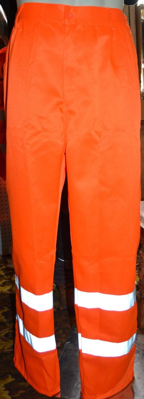 Yoko Orange Polycotton Hi-Vis Work Trousers