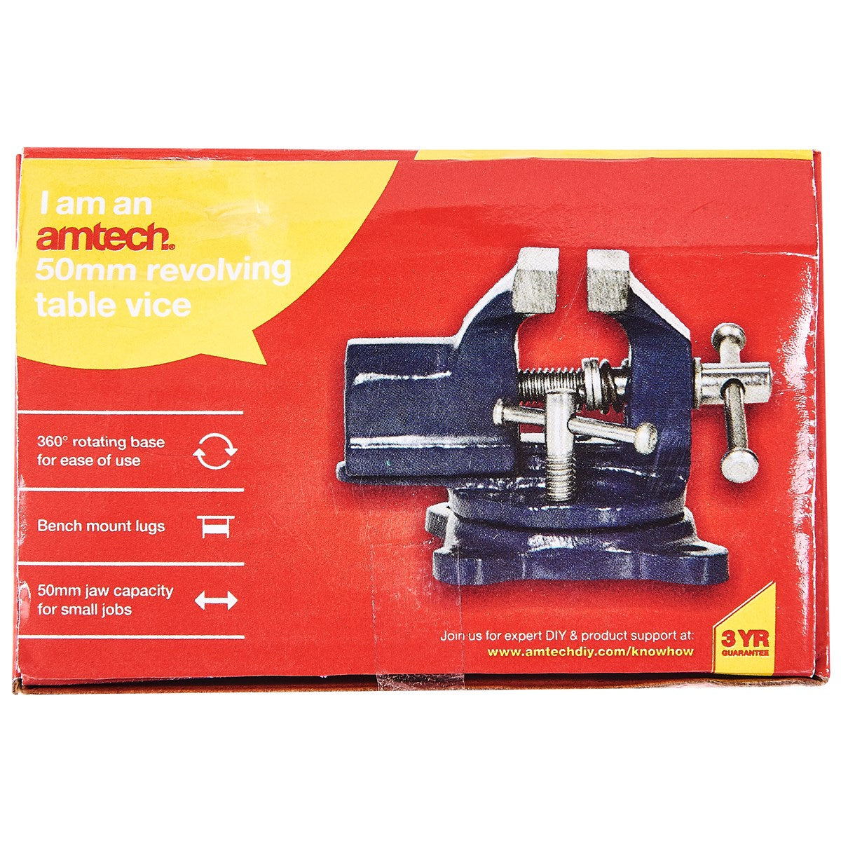Amtech - 50mm Revolving Table Vice