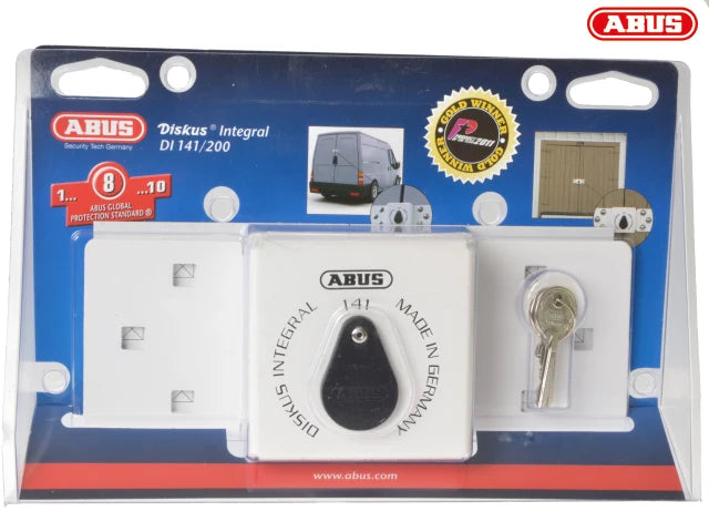 Abus Integral Van Lock White & 26/70mm Diskus® Padlock