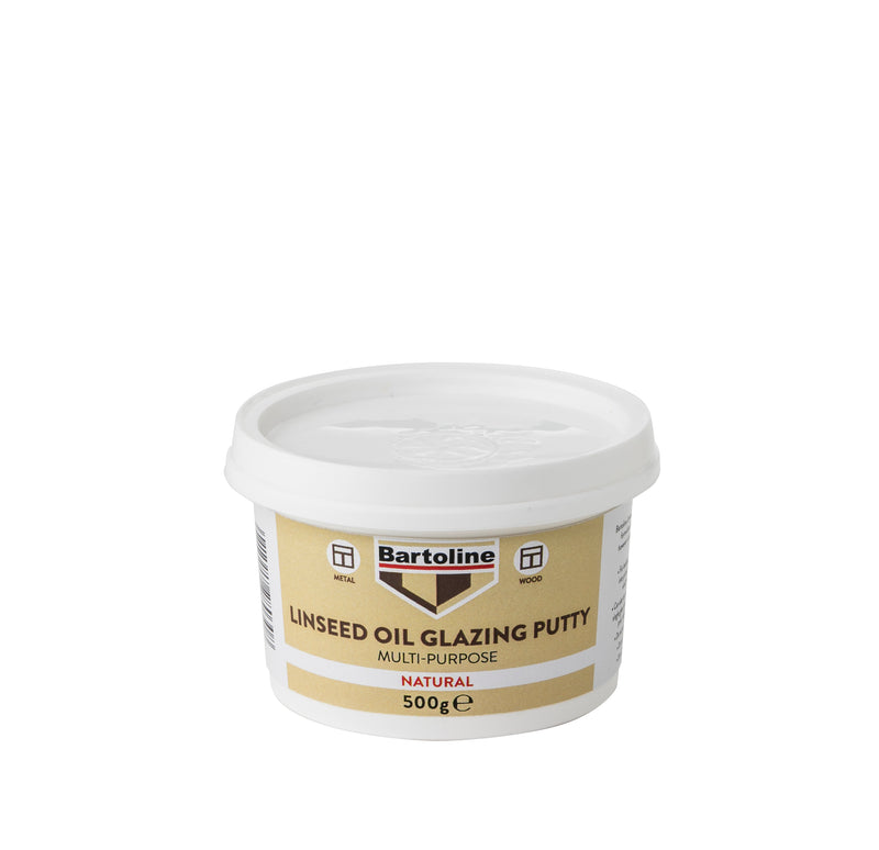 Bartoline - Multi-Purpose Linseed Oil Glazing Putty - Natural - 500g & 1kg