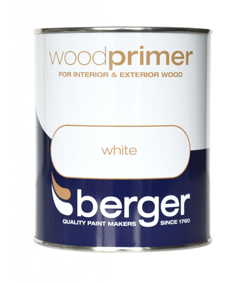 Berger - Wood Primer - White - 750 ml