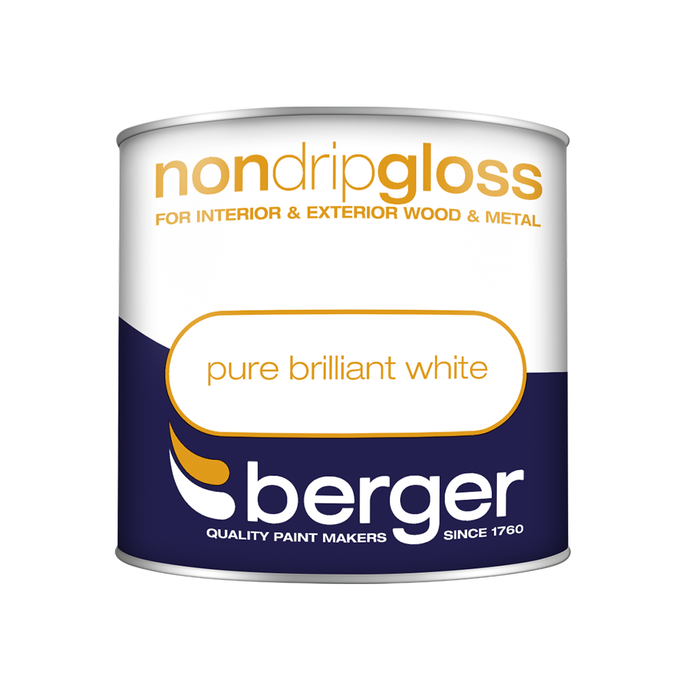 Berger - Non Drip Gloss - Black & Pure Brilliant White - 250ml