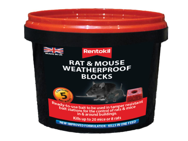 Rentokil - Mouse & Rat WeatherProof Blocks