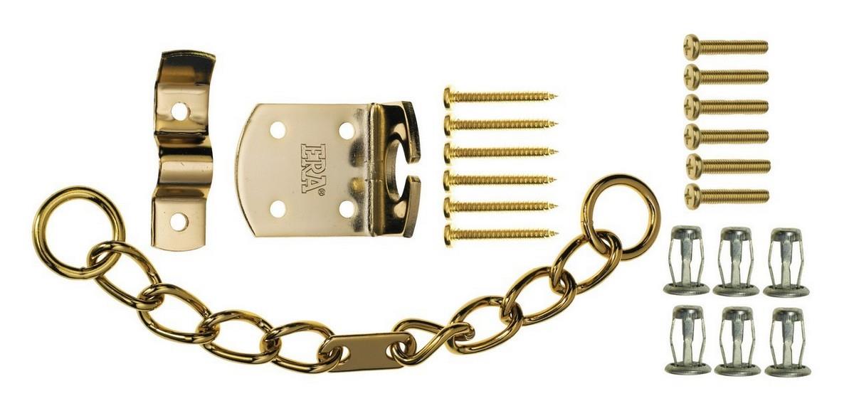 ERA Door Chain Chrome or Brass Plated