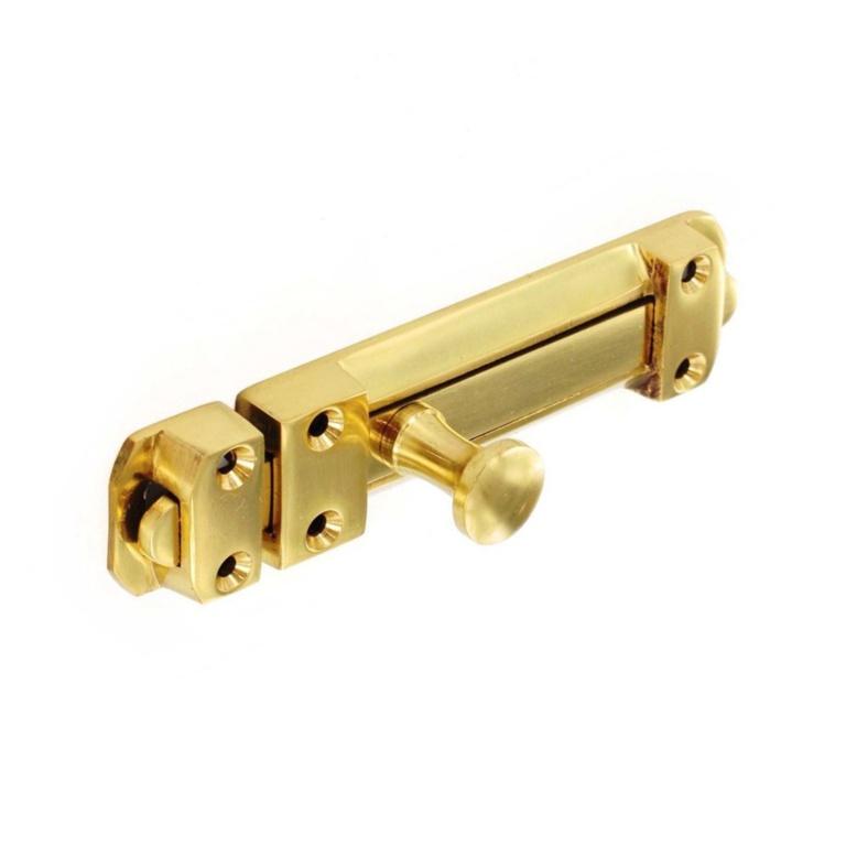 Securit 100mm (4") Brass Heavy Door Bolt (S2538)