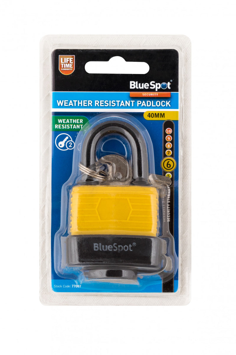BlueSpot 40mm Weather Resistant Padlock (77007)