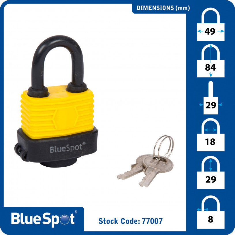 BlueSpot 40mm Weather Resistant Padlock (77007)
