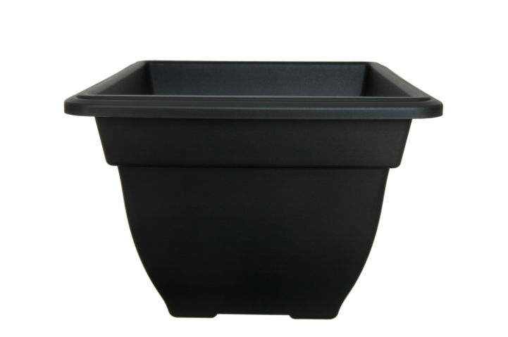 Black Square Bell Planter - 38cm (G03S385)