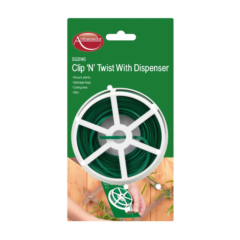 Ambassador - Clip 'N' Twist Garden Wire Dispenser - 30m