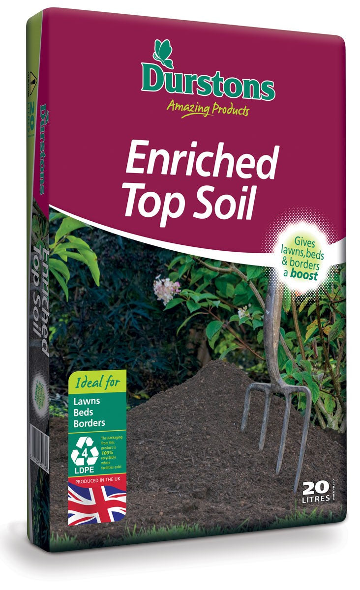 Durstons Enriched Top Soil - 20 litres (LOCAL PICKUP / DELIVERY ONLY)