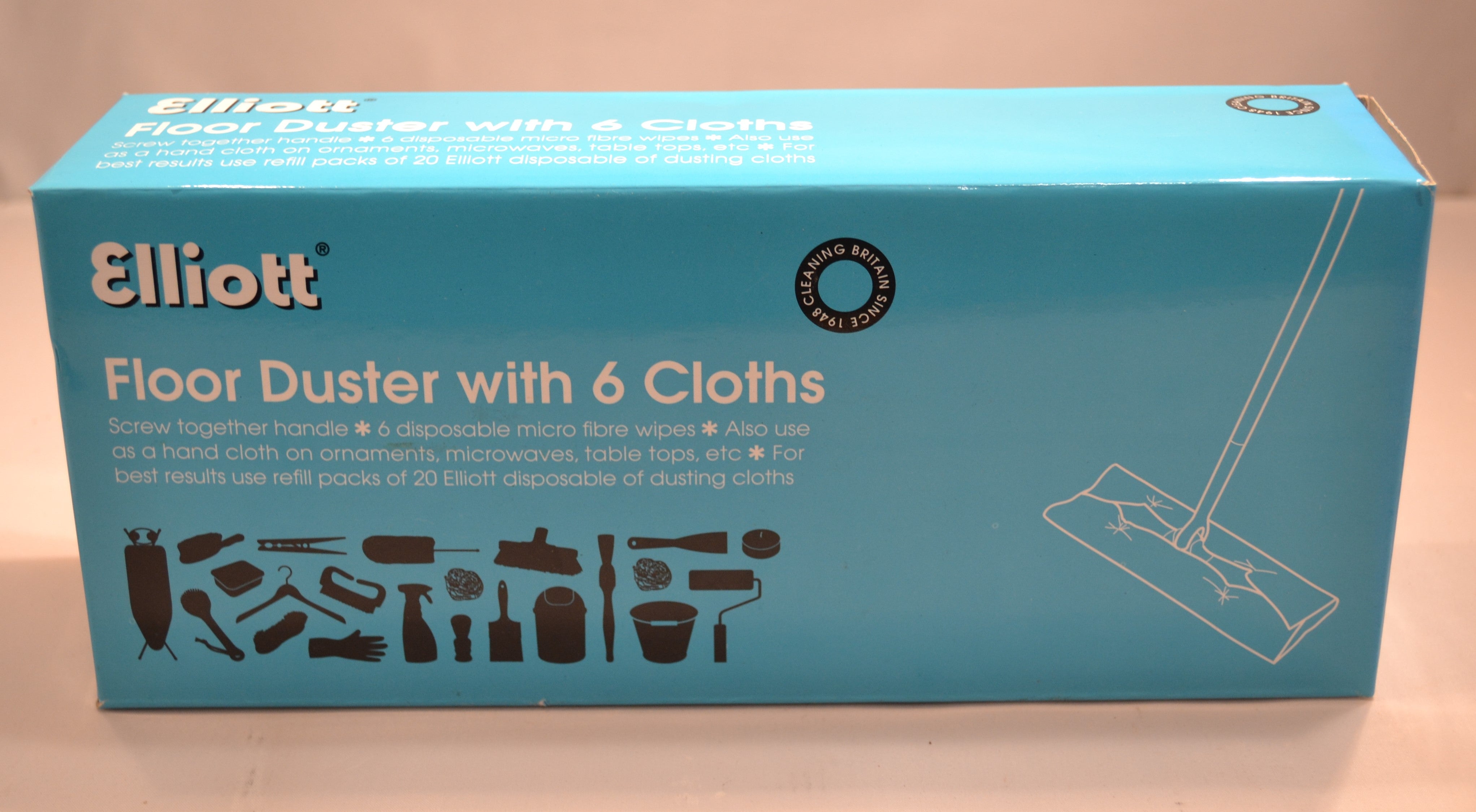 Elliott - Floor Duster With 6 Cloths