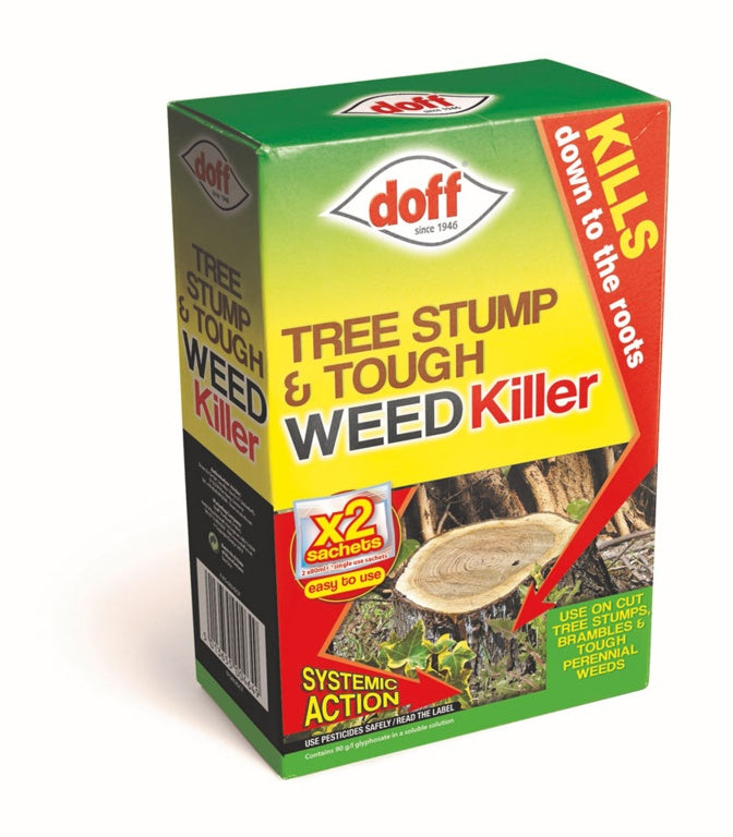 Doff - Tree Stump & Tough Weed Killer - 2 Sachets