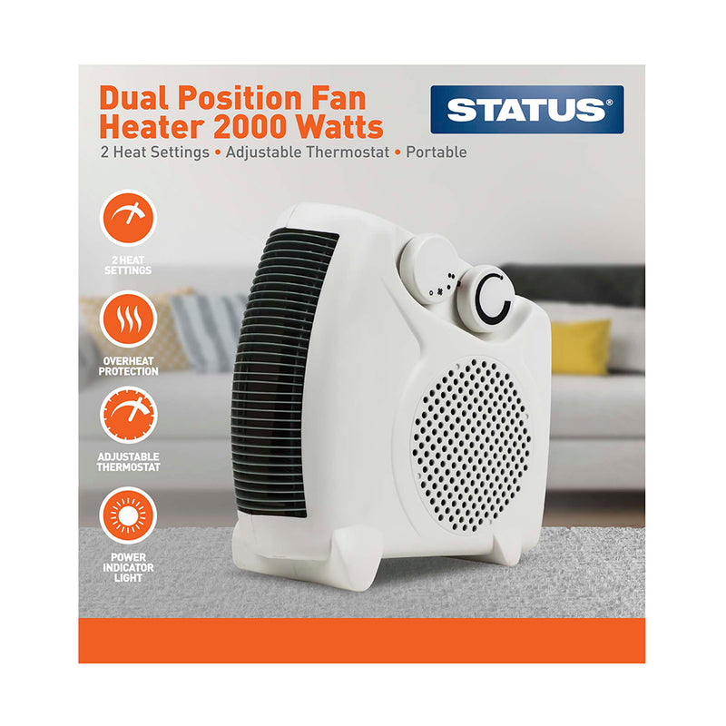 Status - Dual Position Fan Heater - 2000 Watts
